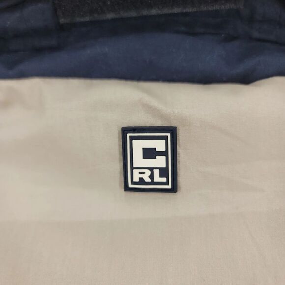 Chaps Ralph Lauren Jacket Mens XL Tan Packable Hood Vintage 90s Classic Logo - Picture 8 of 16